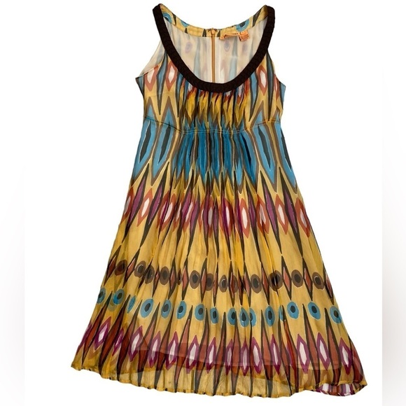 Tory Burch Sleeveless Silk Midi Dress - Picture 1 of 10